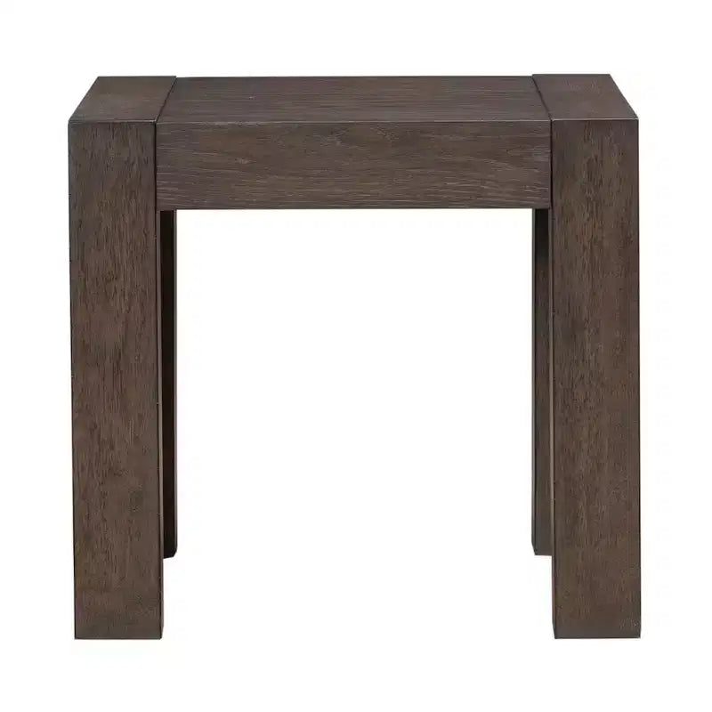 Table d'appoint de salon carrée – Fini espresso satiné