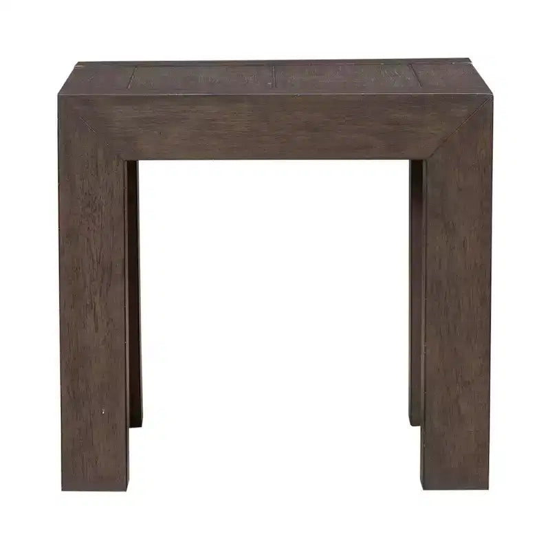 Table d'appoint de salon carrée – Fini espresso satiné