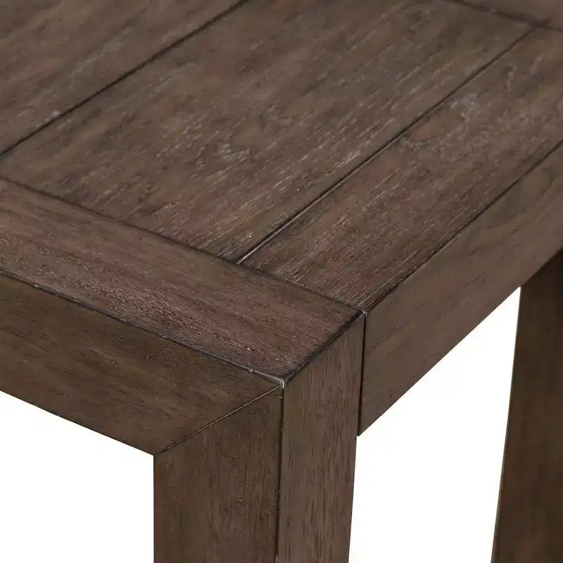 Table d'appoint de salon carrée – Fini espresso satiné