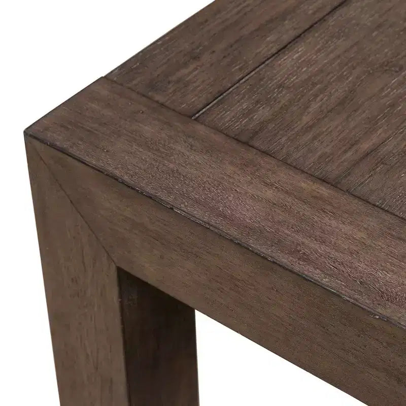 Table d'appoint de salon carrée – Fini espresso satiné