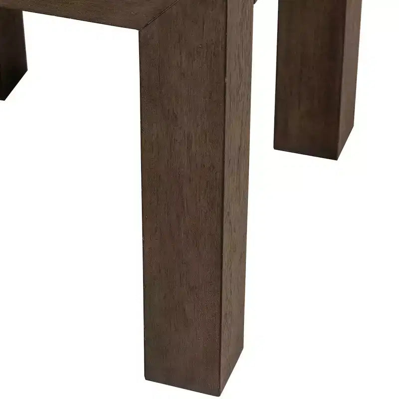 Table d'appoint de salon carrée – Fini espresso satiné