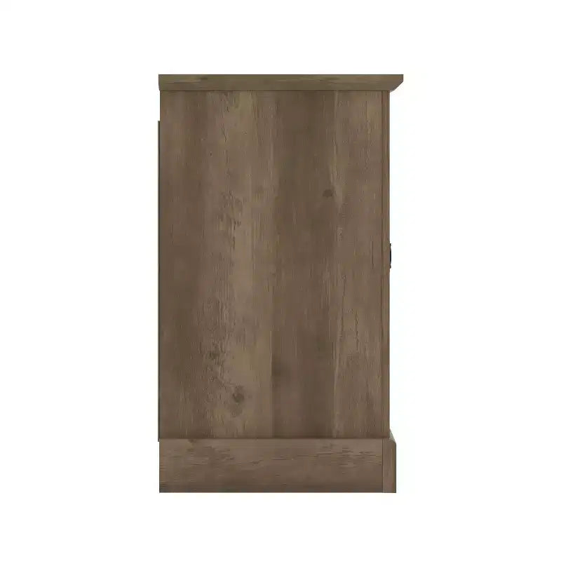 Meuble TV avec portes miroir (avec espace de rangement caché intégré)