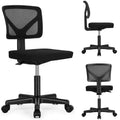 Fauteuil pivotant en maille avec roulettes et dossier entrecroisé