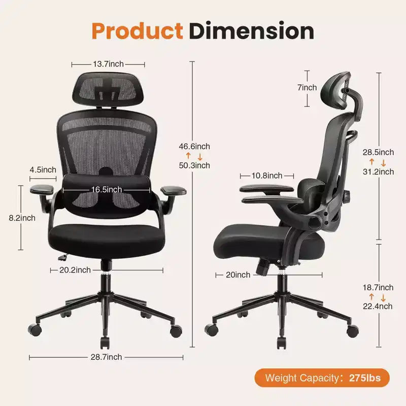 Chaise de bureau à roulettes avec dossier en maille entrecroisée