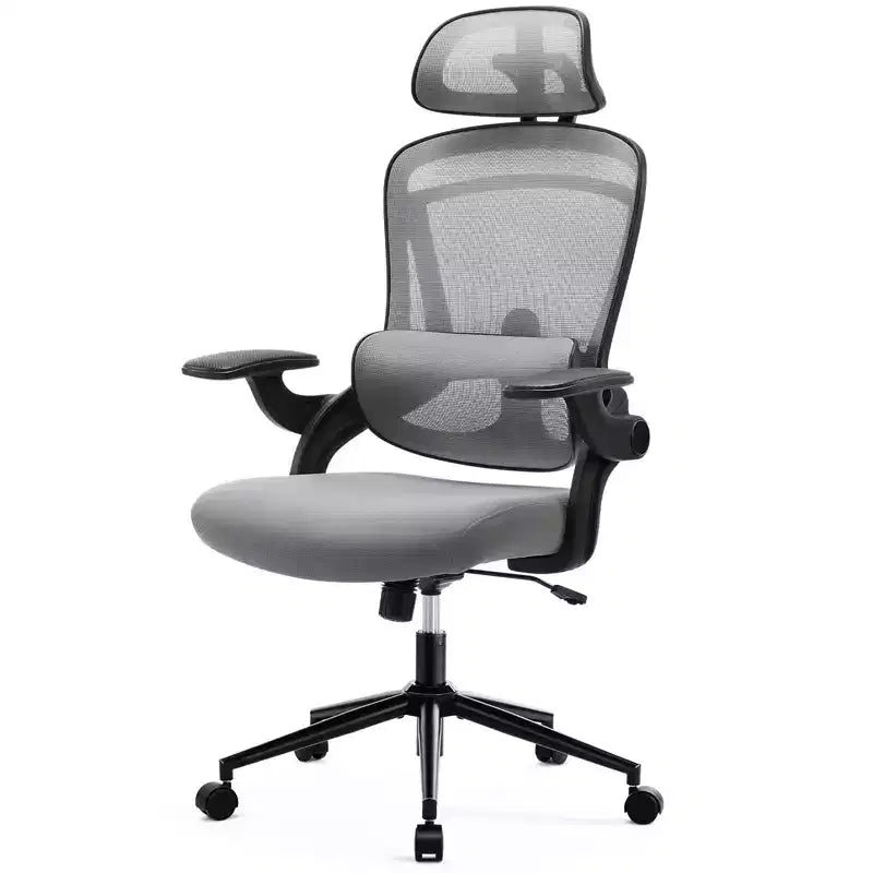 Chaise de bureau à roulettes avec dossier en maille entrecroisée