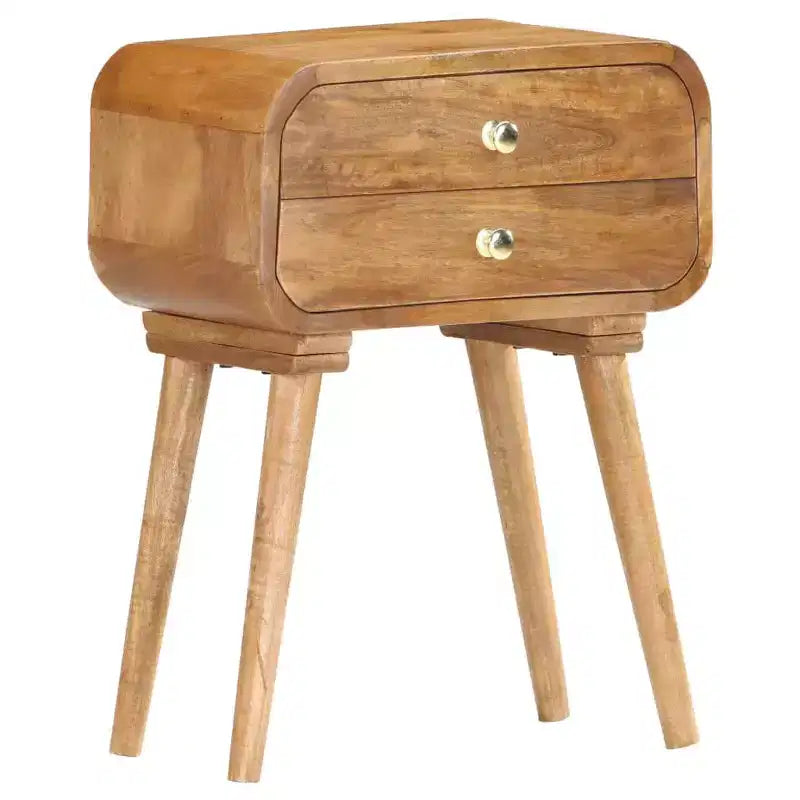 vidaXL Bedside Cabinet 16.9x11.8x22.8 Solid Mango Wood