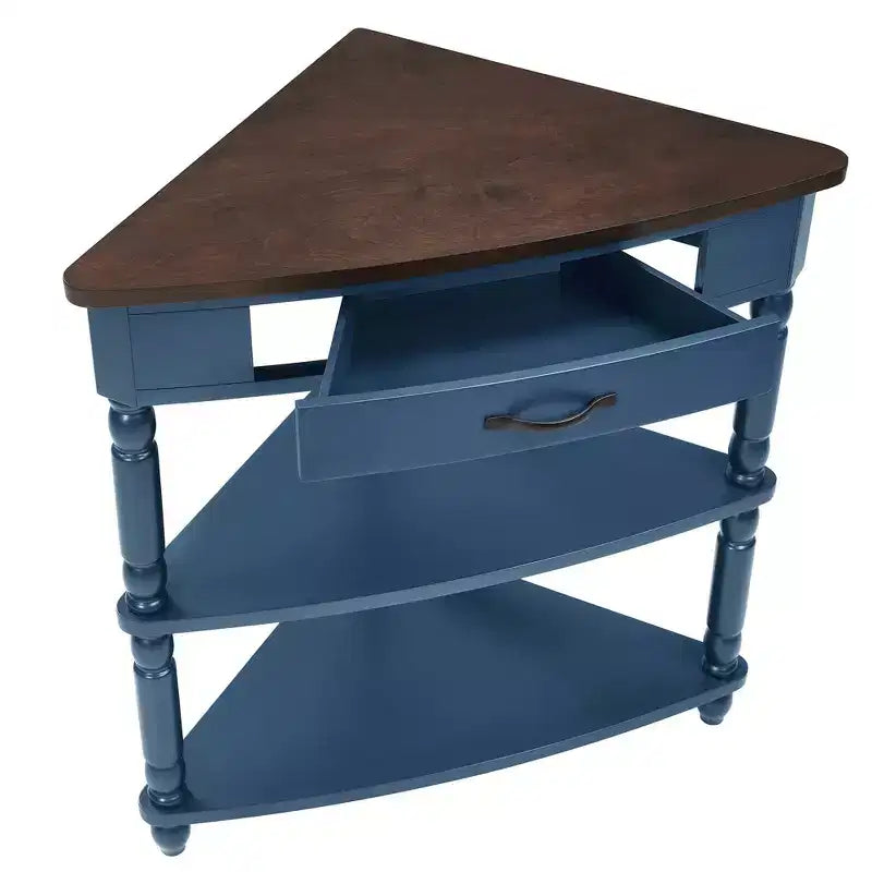Table d'appoint d'angle triangulaire – idéale pour les petits espaces et les salons