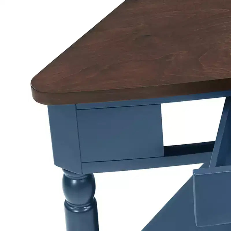 Table d'appoint d'angle triangulaire – idéale pour les petits espaces et les salons