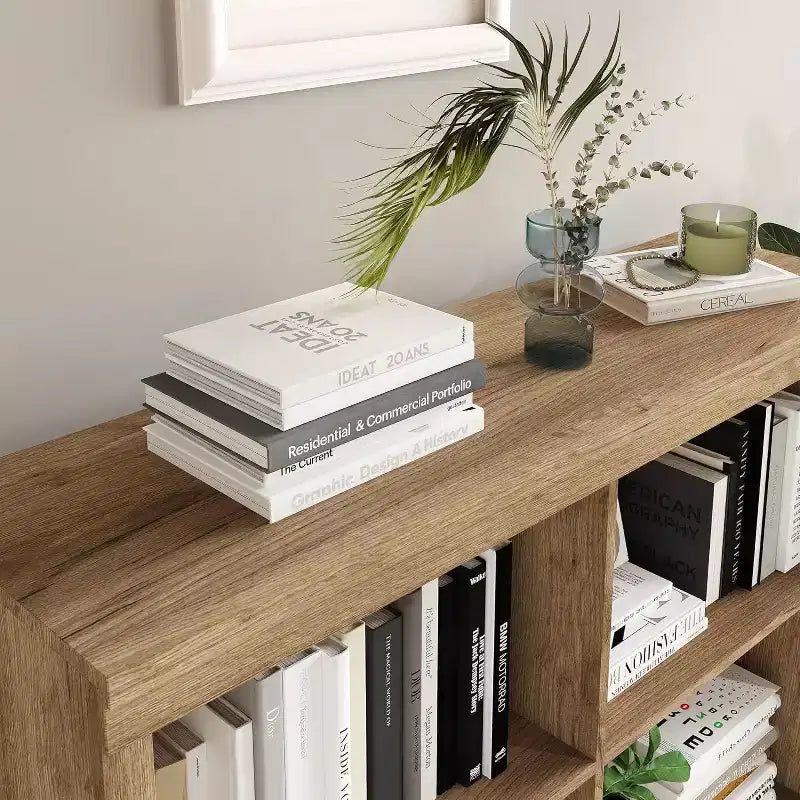 Étagère de rangement 6 cubes, bibliothèque à casiers, étagère moderne, bibliothèque ouverte en bois (convient pour les chambres, les salles de classe et les bureaux)
