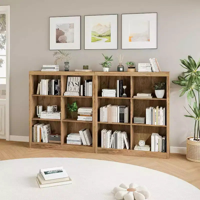 Étagère de rangement 6 cubes, bibliothèque à casiers, étagère moderne, bibliothèque ouverte en bois (convient pour les chambres, les salles de classe et les bureaux)