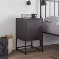 Table de chevet en acier noir 36 x 39 x 60,5 cm