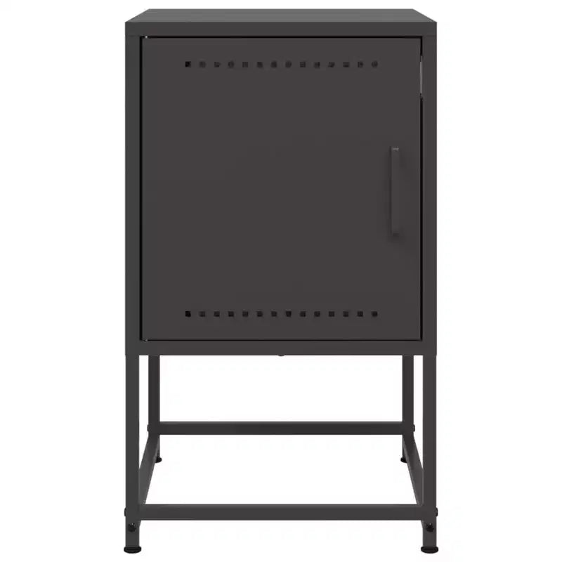 Table de chevet en acier noir 36 x 39 x 60,5 cm