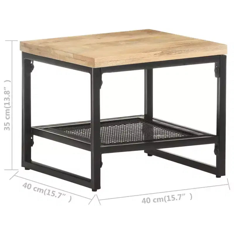 Table d'appoint Table de bout Canapé Table basse Meubles de salon Bois massif