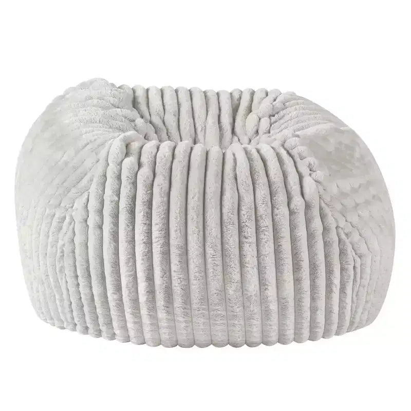 Pouf avec housse amovible zippée, pouf en mousse à mémoire de forme moelleux et doux, fauteuil de salon confortable