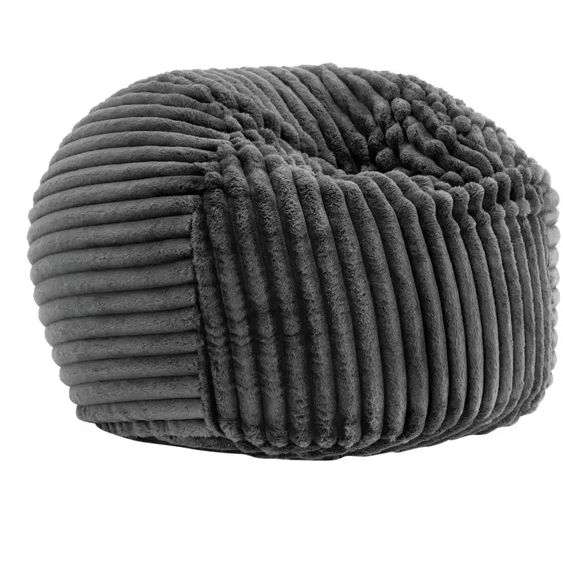 Pouf avec housse amovible zippée, pouf en mousse à mémoire de forme moelleux et doux, fauteuil de salon confortable