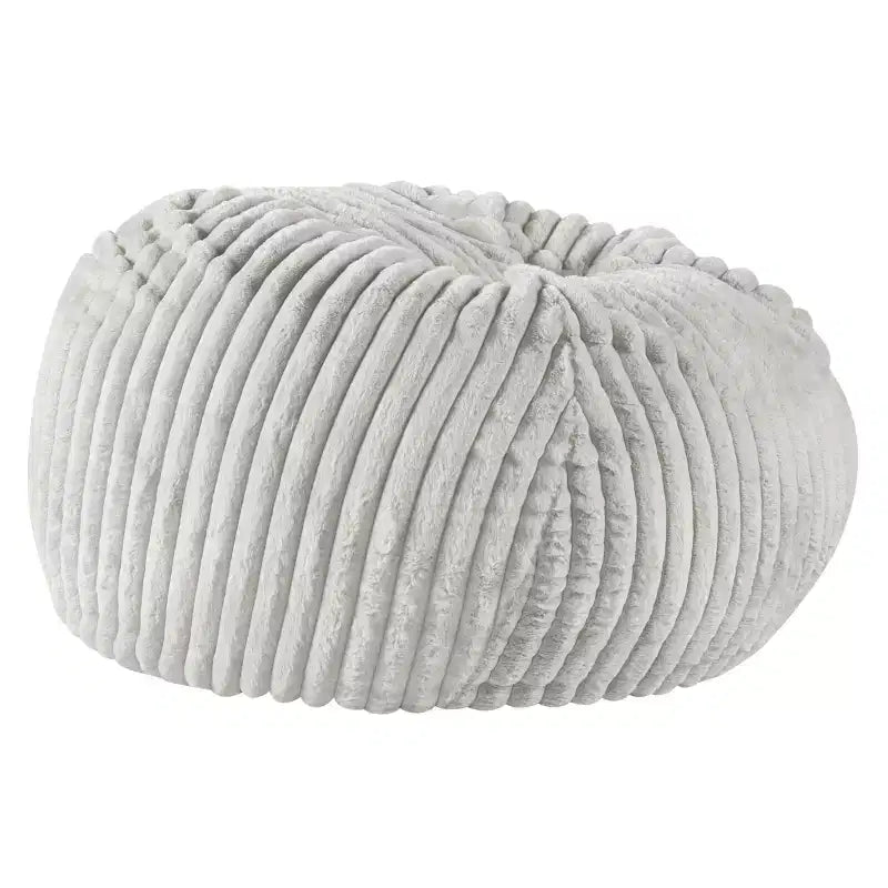 Pouf avec housse amovible zippée, pouf en mousse à mémoire de forme moelleux et doux, fauteuil de salon confortable