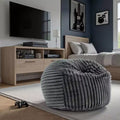 Pouf avec housse amovible zippée, pouf en mousse à mémoire de forme moelleux et doux, fauteuil de salon confortable