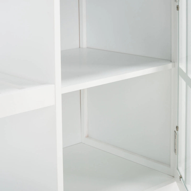 SAFAVIEH Fawn 1-Door 2-Drawer 2-Shelf Kitchen Cart - 33.5 W x 16.9 L x 35 H - 33Wx17Dx35H