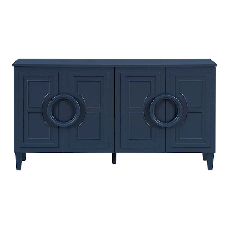 Four-door sideboard with French-Inspired,Suitable for Living Rooms, Entrance and Study Rooms