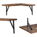 Wood Floating Shelves Set of 3, Wall Mounted Shelves for Bedroom, Bathroom, Living Room, and Kitchen Wall Decor 15.7*11.4in
