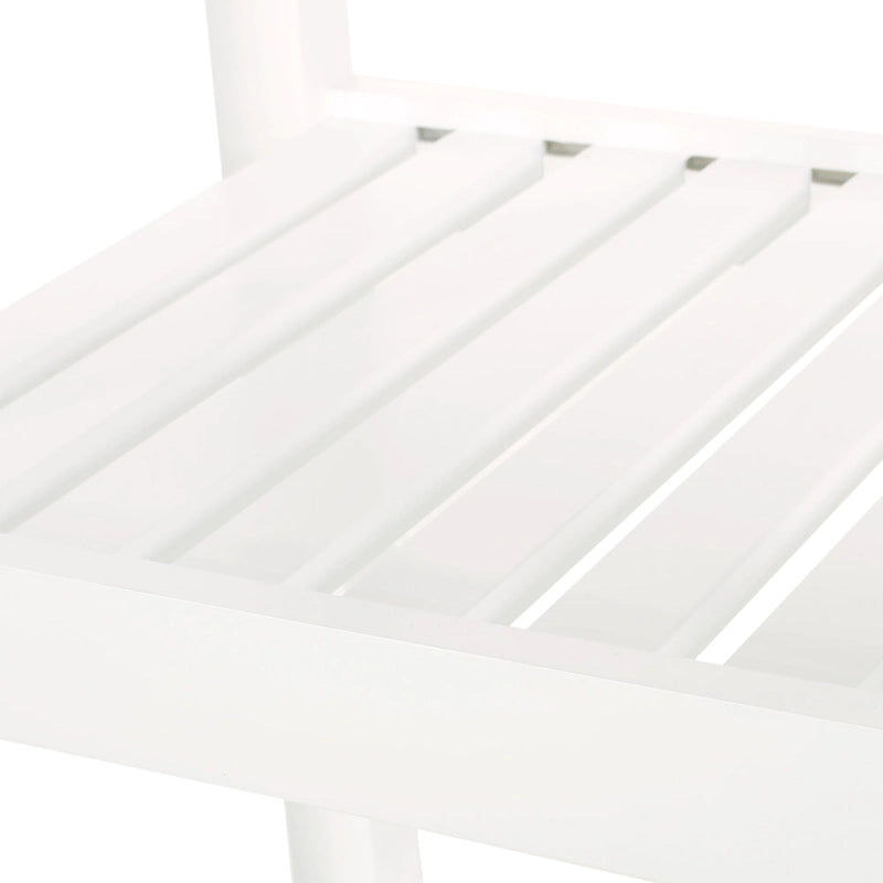 Contemporary Multifunctional Kitchen Cart with Rubberwood Top, Open Slat Shelving, Rolling Casters, Drawer and Towel Holder