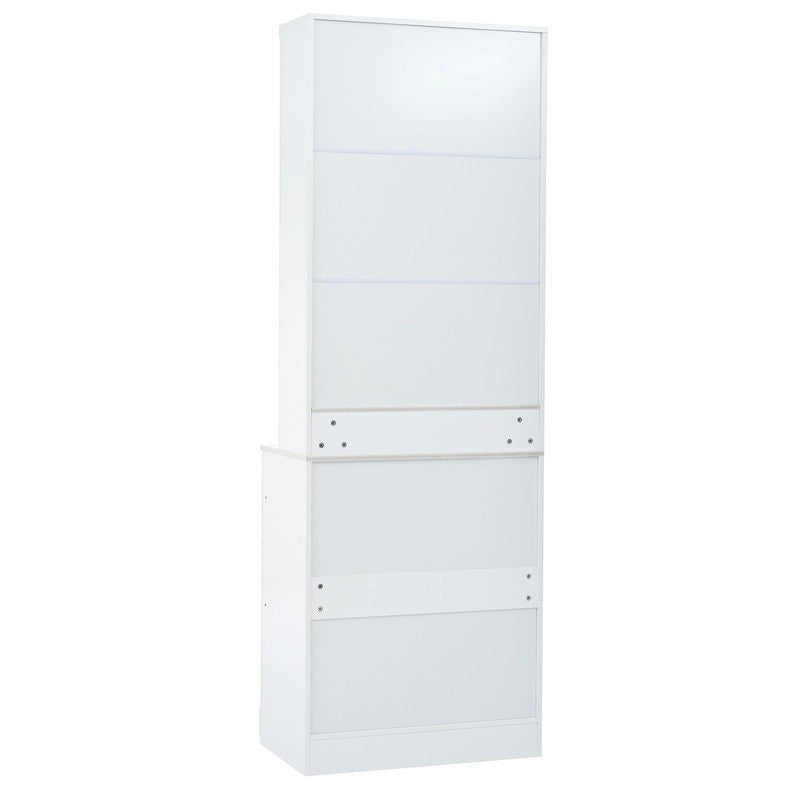 Freestanding Kitchen Pantry Cabinet Combo/Single Kitchen Pantry, Tall Kitchen Hutch with Storage Drawers and Adjustable Shelf