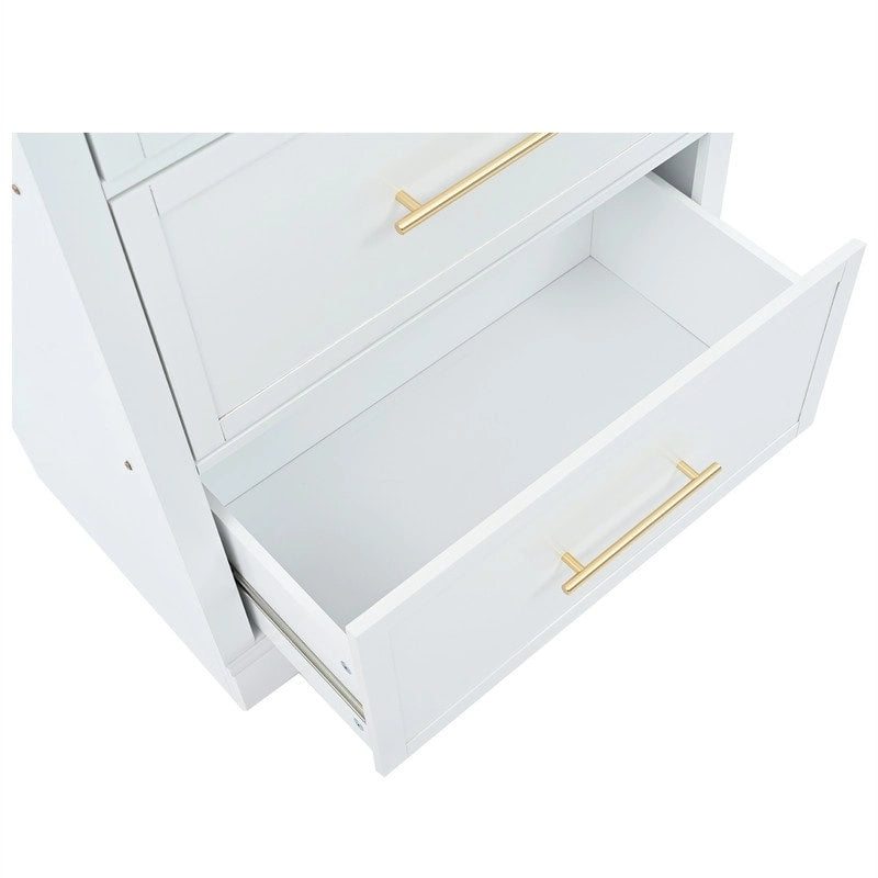 Freestanding Kitchen Pantry Cabinet Combo/Single Kitchen Pantry, Tall Kitchen Hutch with Storage Drawers and Adjustable Shelf