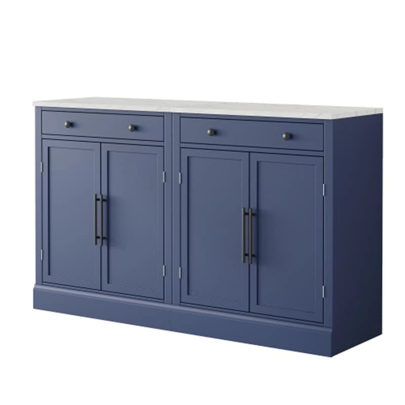 Freestanding Kitchen Pantry Cabinet Combo/Single Kitchen Pantry, Tall Kitchen Hutch with Storage Drawers and Adjustable Shelf