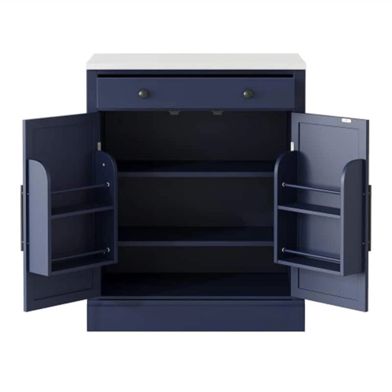 Freestanding Kitchen Pantry Cabinet Combo/Single Kitchen Pantry, Tall Kitchen Hutch with Storage Drawers and Adjustable Shelf