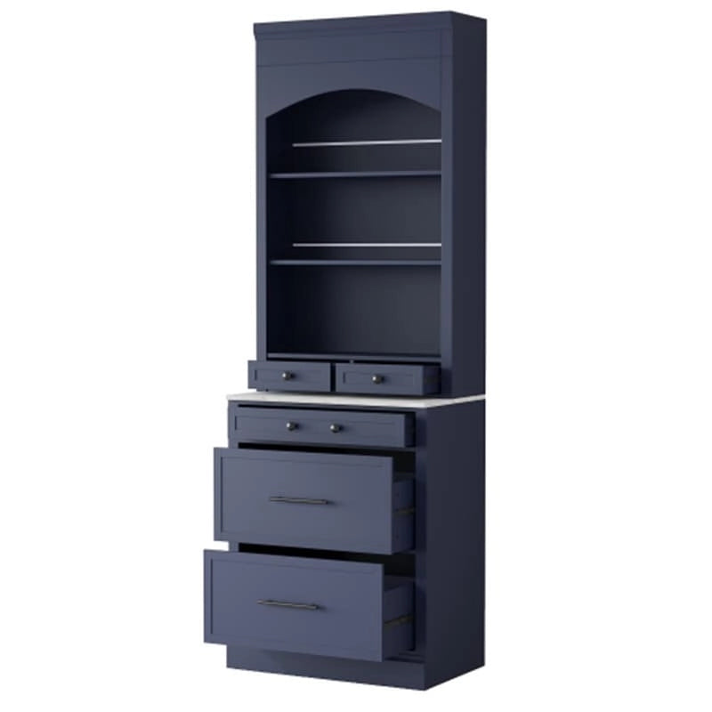 Freestanding Kitchen Pantry Cabinet Combo/Single Kitchen Pantry, Tall Kitchen Hutch with Storage Drawers and Adjustable Shelf