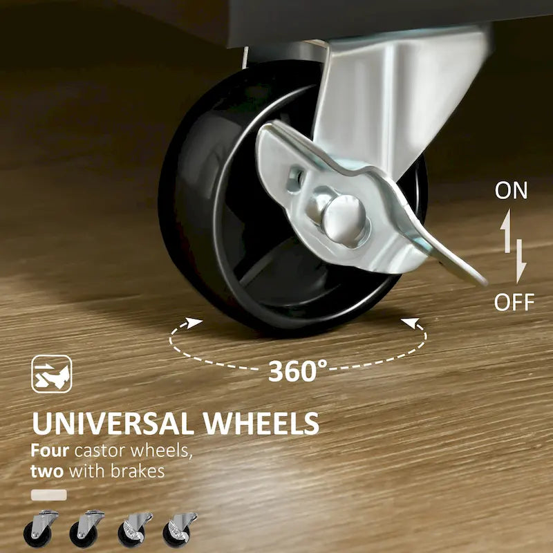 41 Modern Rolling Kitchen Island On Wheels(no include stool)