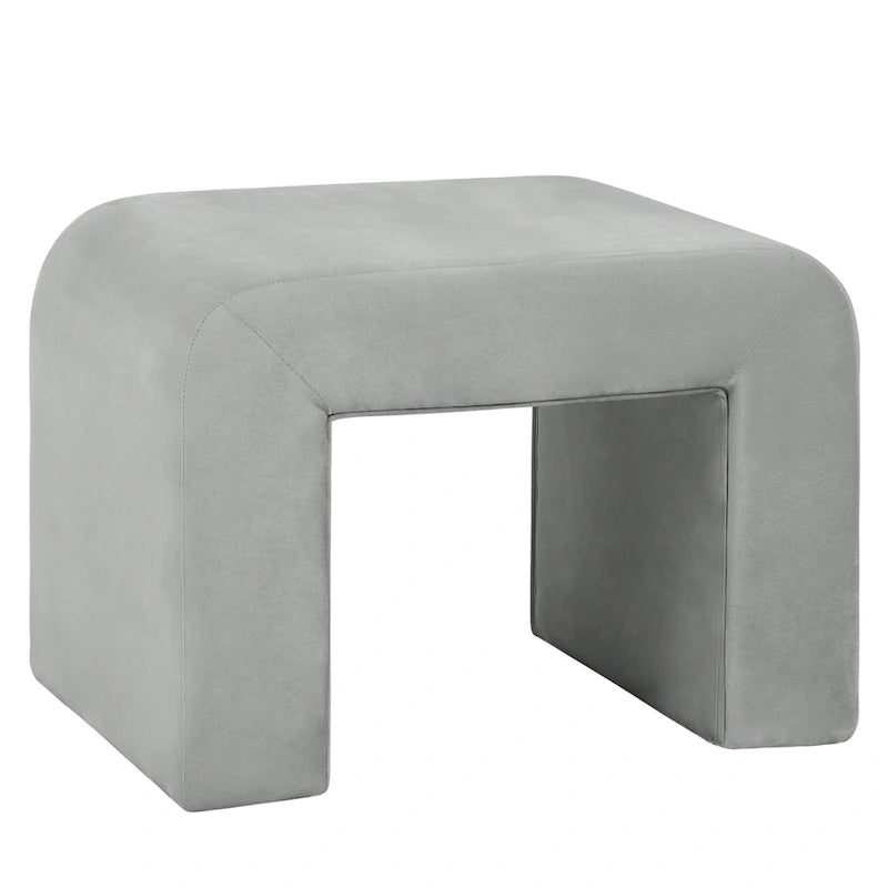 Vint 26 Modern Bench Upholstered in Velvet or Boucle With Padded Foam Seat for Living Room Bedroom Home Office
