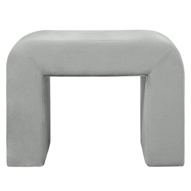 Vint 26 Modern Bench Upholstered in Velvet or Boucle With Padded Foam Seat for Living Room Bedroom Home Office