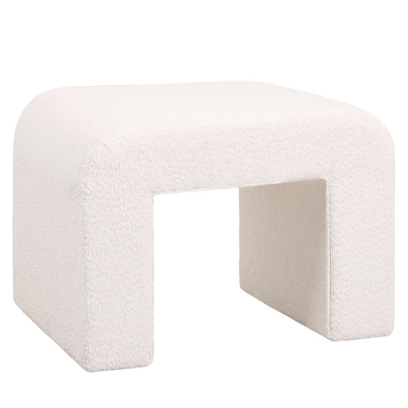 Vint 26 Modern Bench Upholstered in Velvet or Boucle With Padded Foam Seat for Living Room Bedroom Home Office