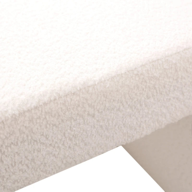 Vint 26 Modern Bench Upholstered in Velvet or Boucle With Padded Foam Seat for Living Room Bedroom Home Office
