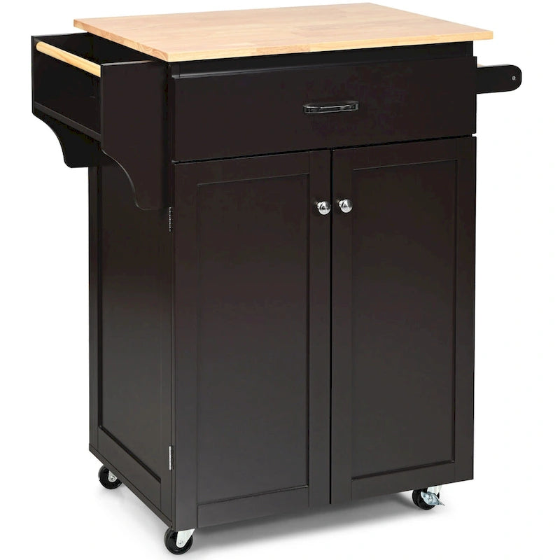 Gymax Rolling Kitchen Island Utility Kitchen Cart Storage Cabinet - See Details