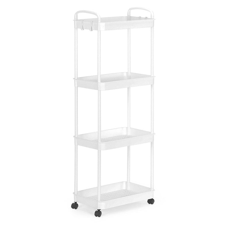 Storage Cart, Shelf Organizer Mobile Shelving, Multifunction Movable Storage Organizer
