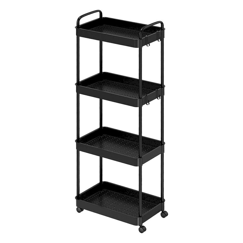 Storage Cart, Shelf Organizer Mobile Shelving, Multifunction Movable Storage Organizer