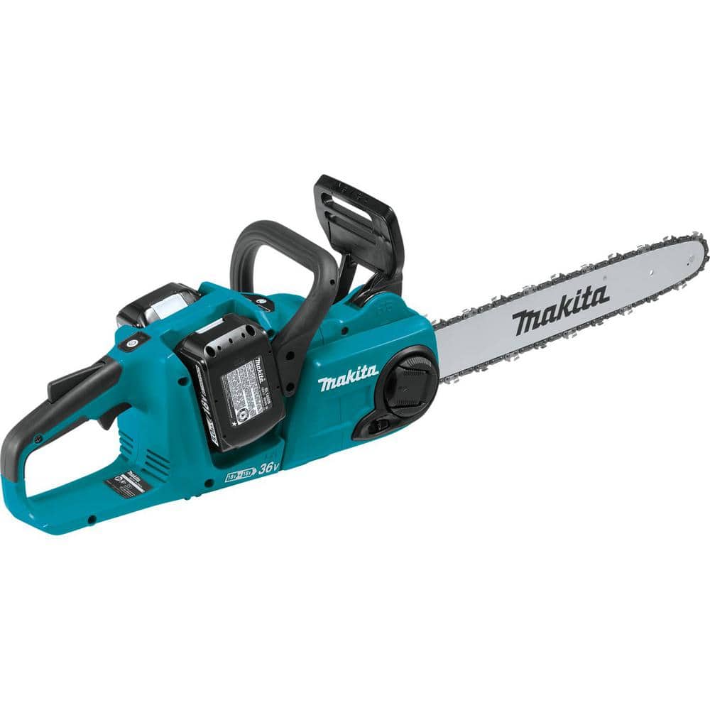 18-Volt X2 (36-Volt) LXT Lithium-Ion Brushless Battery 16 in. Chain Saw Kit with 4 Batteries (5.0 Ah) XCU04PT1