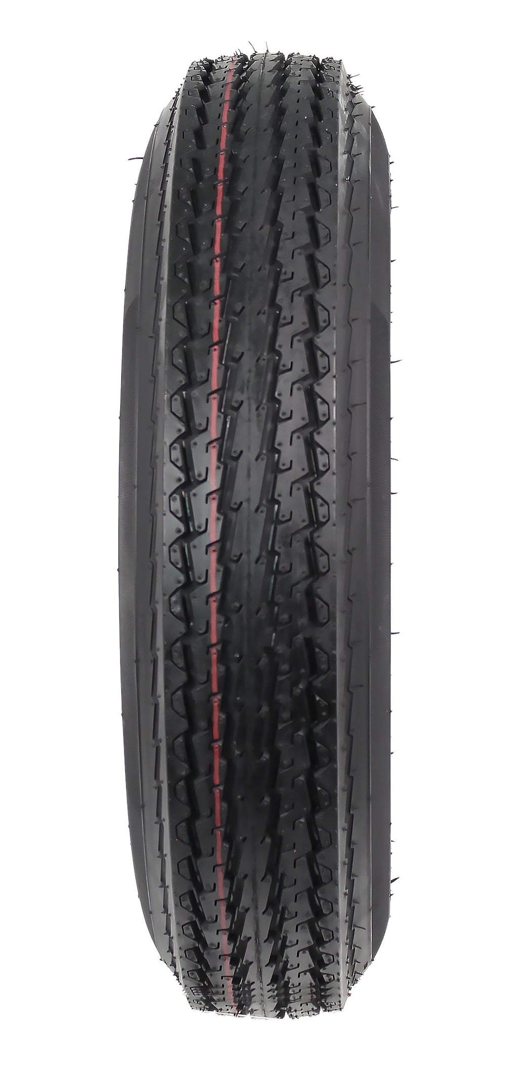 2-Pack Trailer Tires On White Wheel Rims 530-12 5.30-12 5.30 x 12 Load C 4 Lug