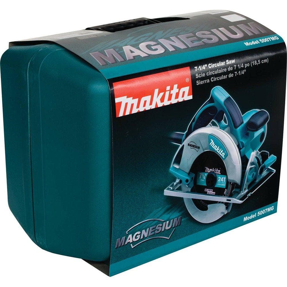 15 Amp 7-1/4 in. Corded Lightweight Magnesium Circular Saw with LED Light, Dust Blower, 24T Carbide blade, Hard Case 5007MG