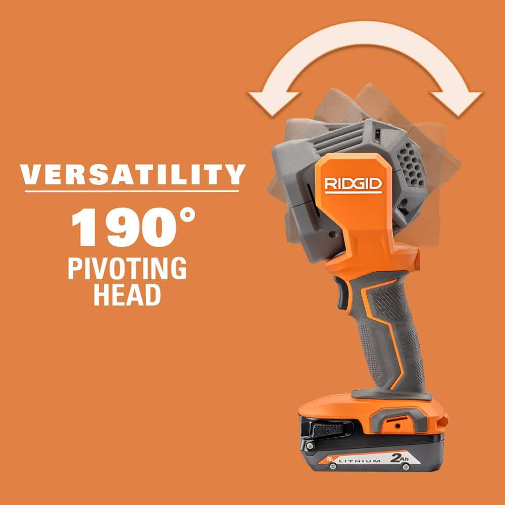 18V Cordless LED Spotlight with (2) 4.0 Ah Batteries, Charger, and Bag R8699B-AC93044SBN