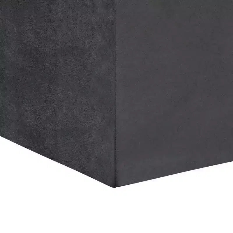 Pouf de rangement carré avec plateau - 43 cm