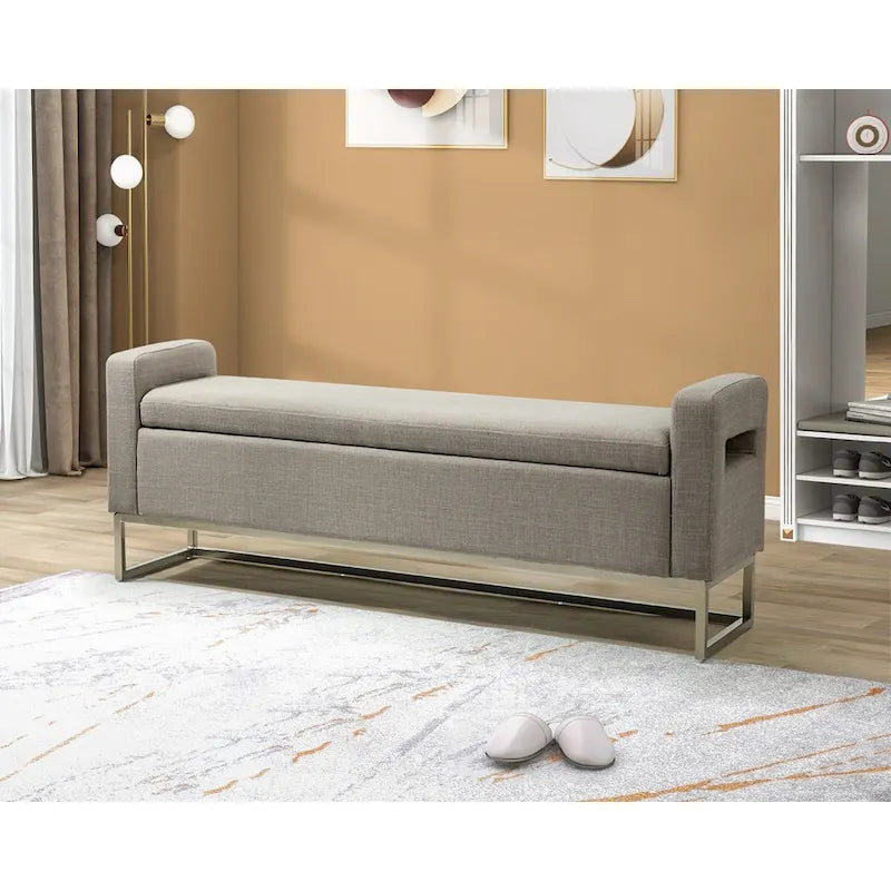 Diana Modern Upholstered Bench with Storage Space