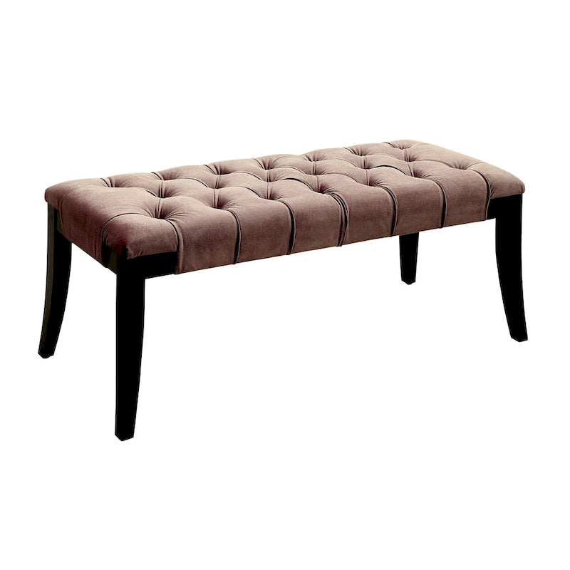Oran Contemporary Fabric Tufted Accent Bench by Furniture of America