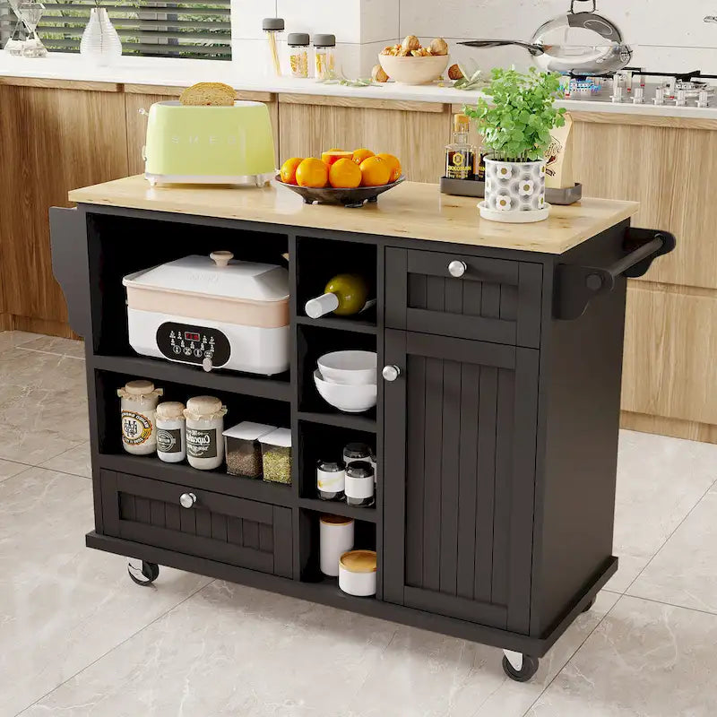 Kitchen Island Cart with Storage