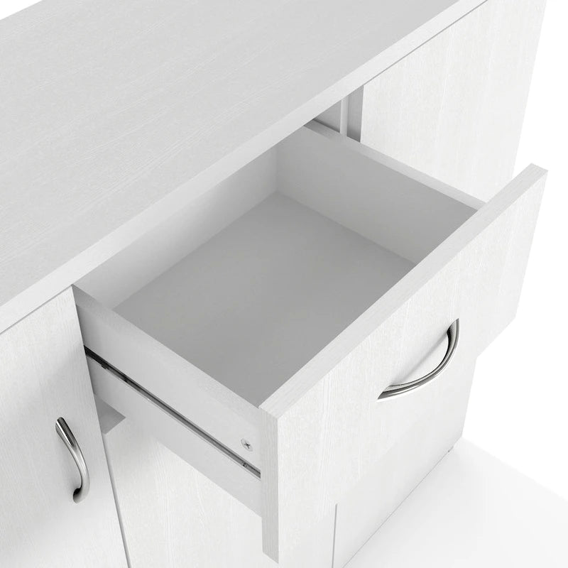 Ekko Contemporary 10-Shelf Shoe Cabinet with 1-Drawer by Furniture of America