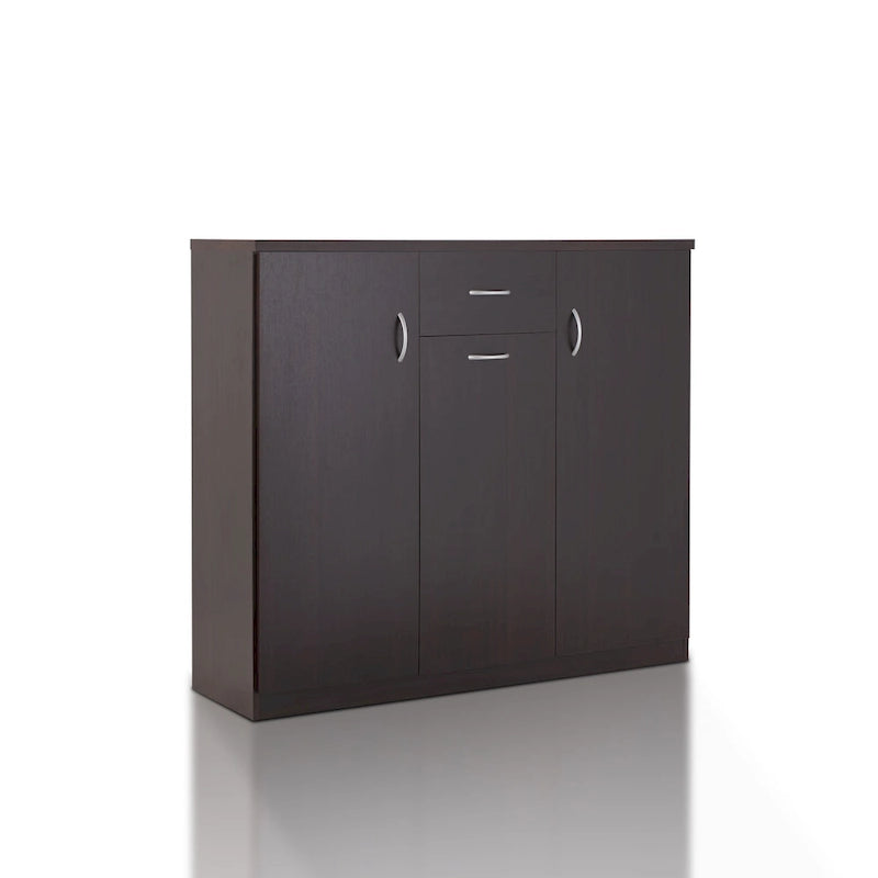 Ekko Contemporary 10-Shelf Shoe Cabinet with 1-Drawer by Furniture of America