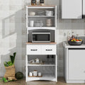 70 Tall Kitchen Pantry, Storage Cabinet with Countertop - 23.62Lx15.75Wx66.9H