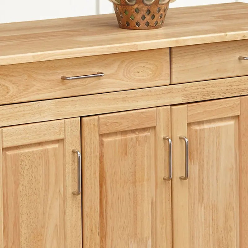 Homestyles General Line Brown Wood Kitchen Cart - N/A